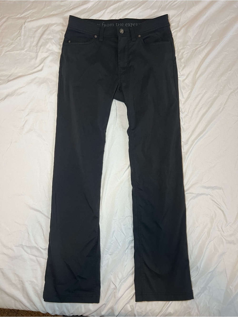Men’s Prana Black Straight-Leg Hiking Pants